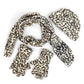 Women's Leopard Print Fleece Winter Set