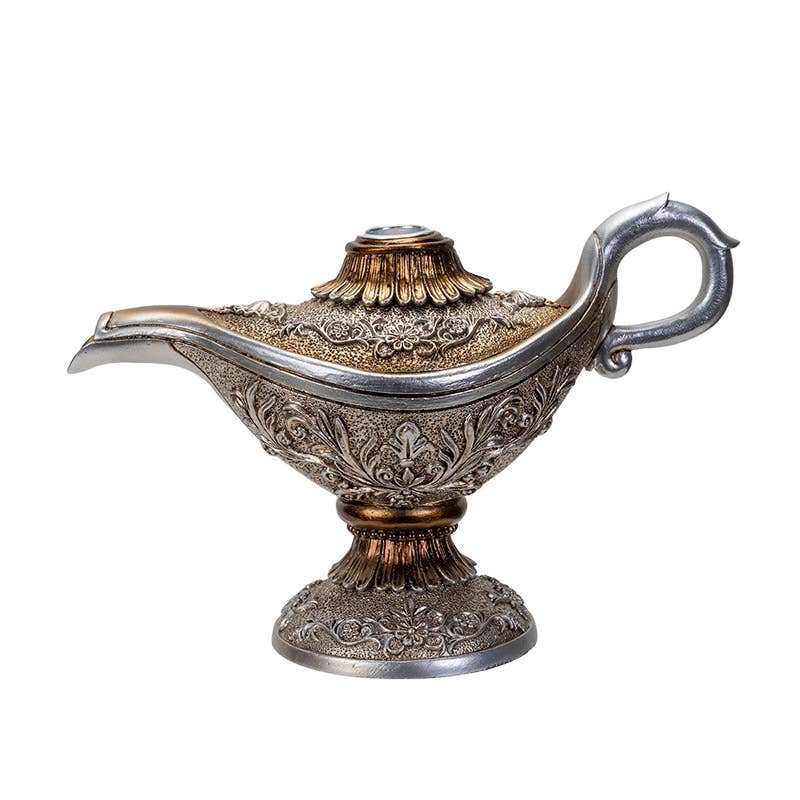 14320 Aladin's Genie Lamp Backflow Incense Burner