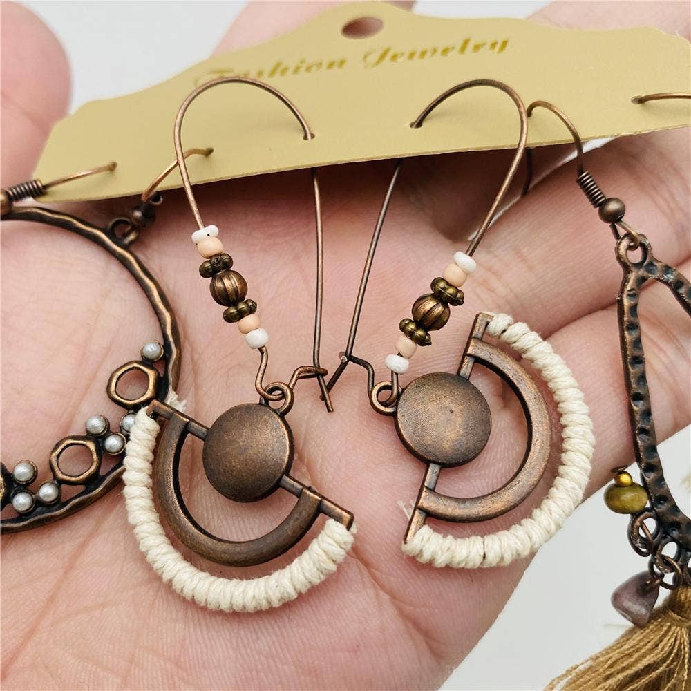 Women Boho Style Earring Set