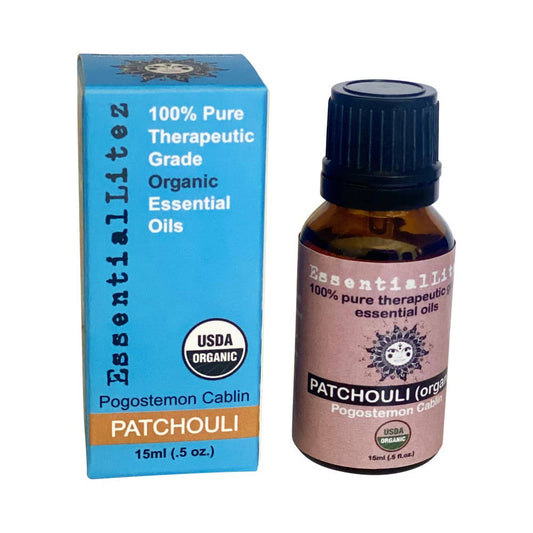 100% Pure Essential Oil (Patchouli) 15ml USDA ORGANIC
