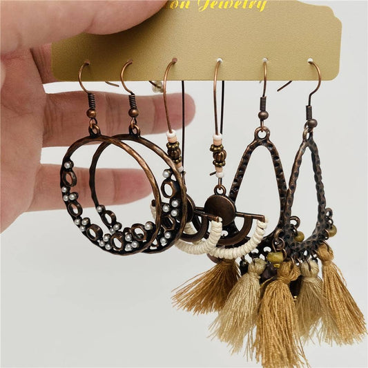 Women Boho Style Earring Set