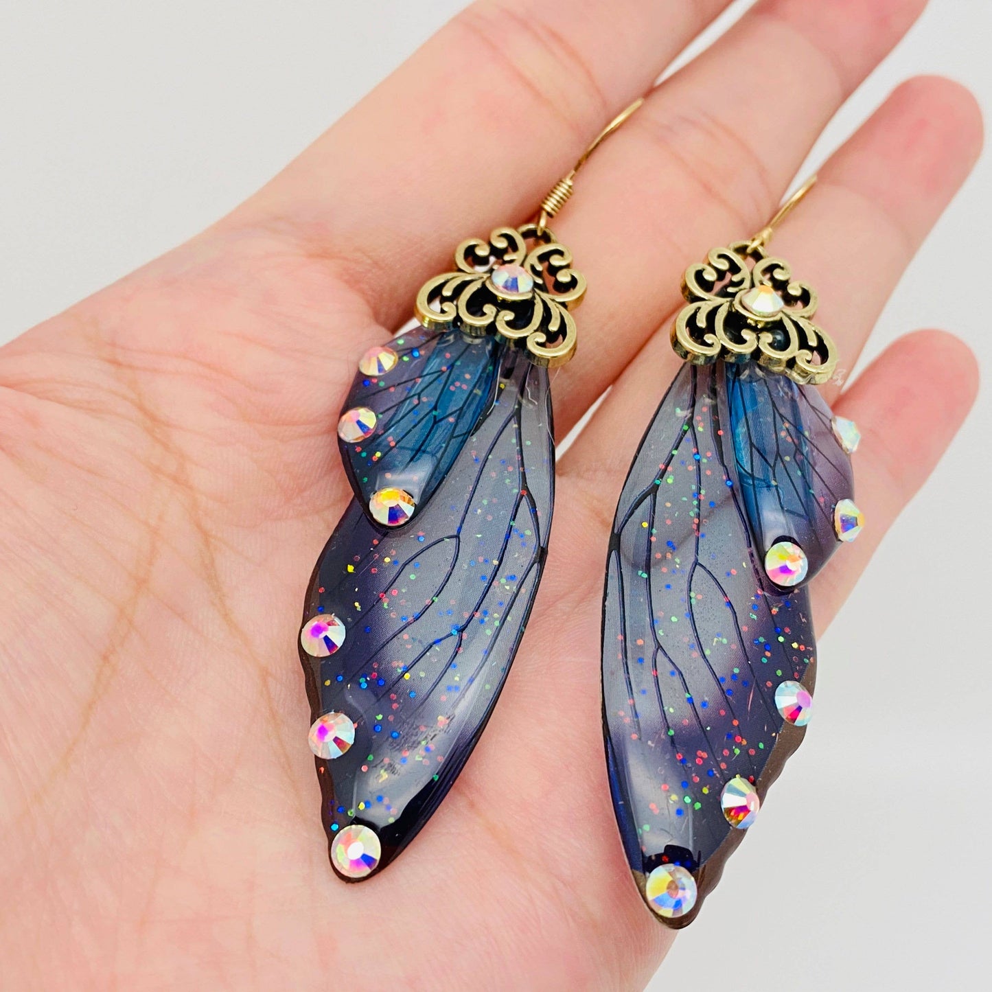 Handmade Fairy Wings Earrings