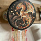 Charmed Dragon Tambourine and Ribbon Wall Accent, Bodhi Gifts