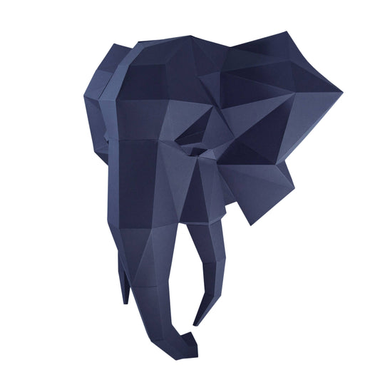 Elephant Head 3D PaperCraft Origami Wall Art