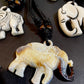 Carved Bone White Elephant Necklace Symbolic Wisdom Charm