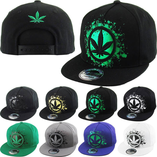 MARIJUANA LEAF SNAPBACK
