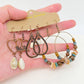 Three Pairs Set Boho Earrings In Different Styles