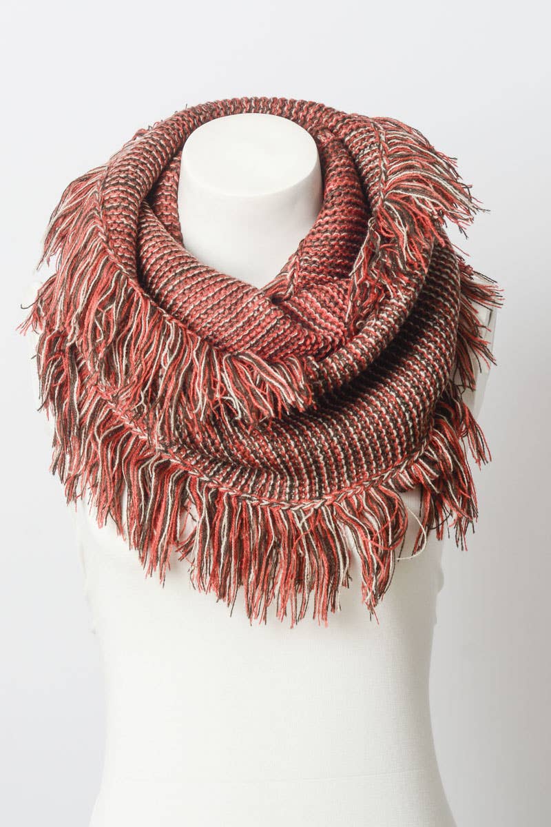 Soft and Warm Marled Knit Infinity Loop Scarf ♾️