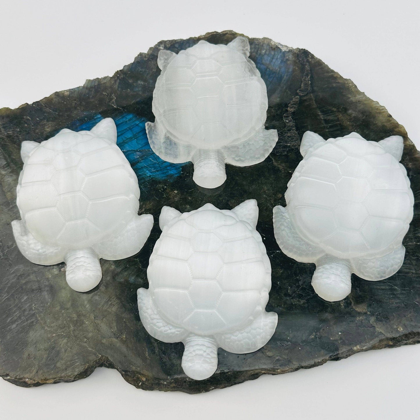 Selenite Crystal Turtle