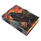 Leather Journal Blank Vintage Notebook With Crow UV Print Travel Gift Writers