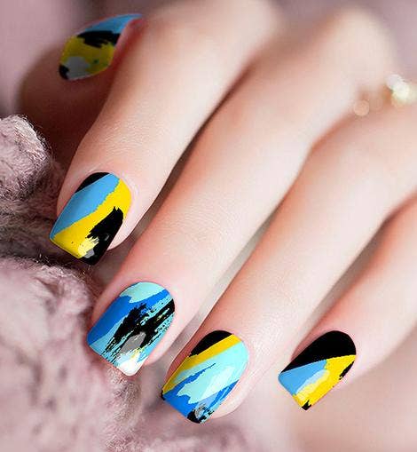 Art Splatter Nail Polish Sticker