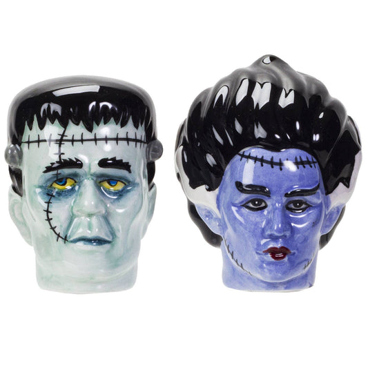 14162 Mr. & Mrs. Frankenstein Salt and Pepper Shakers Set