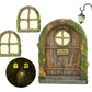 Fairy Door and Windows For Trees – Glow In The Dark Yard Art