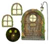 Fairy Door and Windows For Trees – Glow In The Dark Yard Art