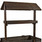 Country Market Flower Stand Raised Garden Bed - Charred Fir
