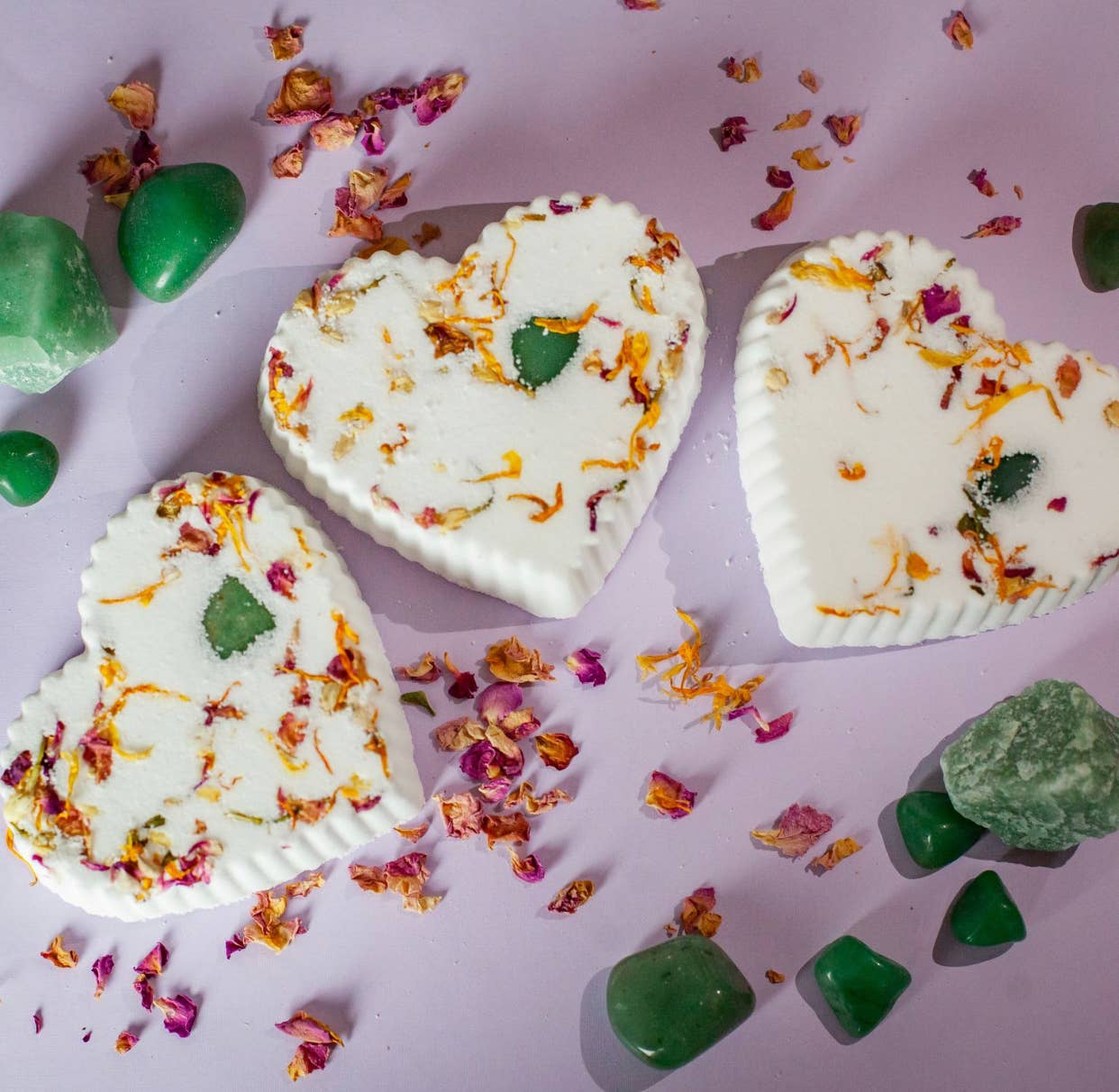 Spring Love Blossoms Heart Crystal Bath Bomb