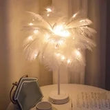 Led feather Table light