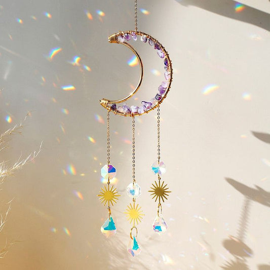 Crystal Half moon sun catcher