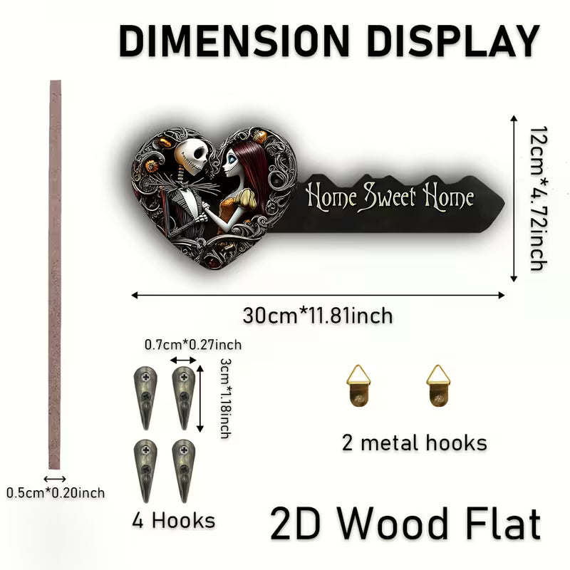 Home Sweet Home Jack and Sally Wall Hook