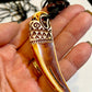 Carved Bone Horn Necklaces Handcrafted Wearable Art Jewelry