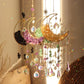 Moon Crystal and Stone Sun Catcher by The Enchanted Bazaar