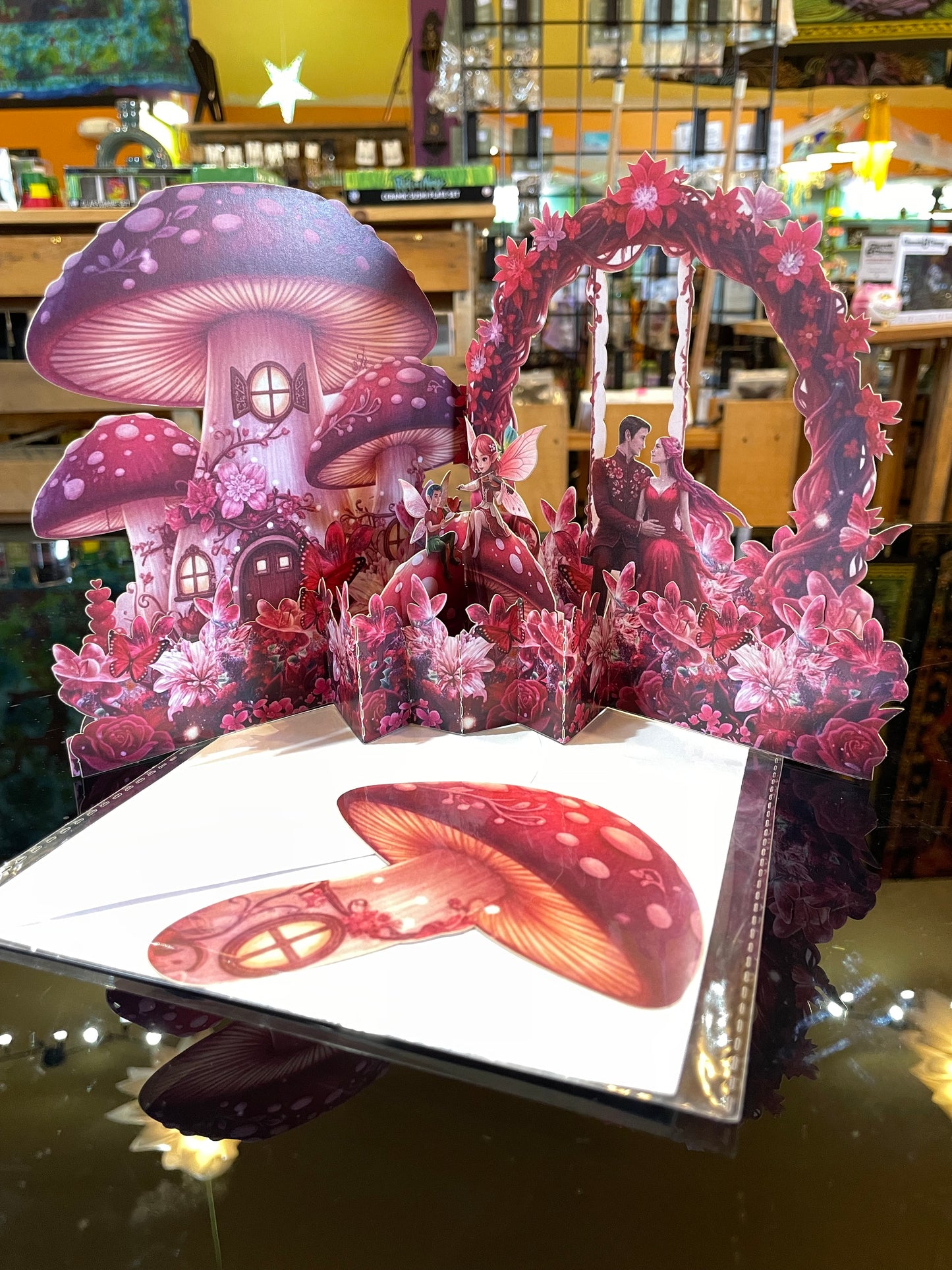 Mushroom Popup 3D Greeting Cards Set Enchanted Post Cards
