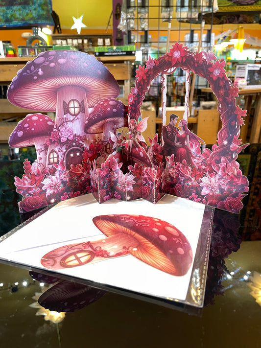 Mushroom Popup 3D Greeting Cards Set Enchanted Post Cards