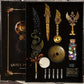 Vintage Winged Feather Pen Set Deluxe Steampunk Gift Box
