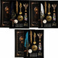 Vintage Winged Feather Pen Set Deluxe Steampunk Gift Box